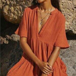 Anthropologie Kallie Flowy Mini Tunic